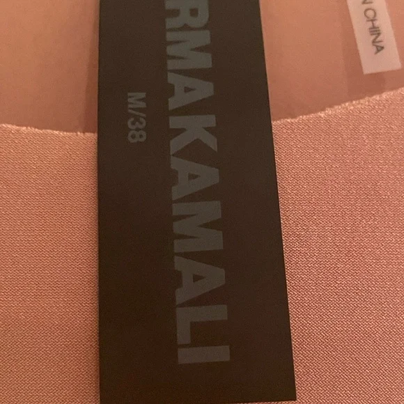 Norma Kamali Tan  Ruched Cocktail Dress - Picture 2 of 4